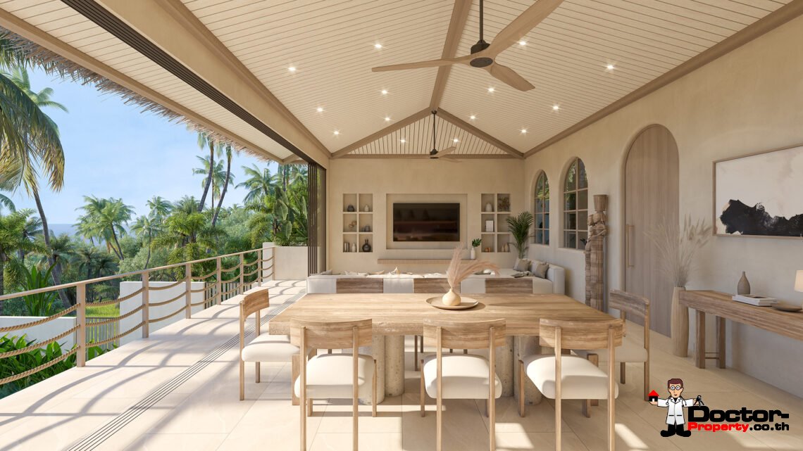 5 Bedroom Villa with Sea View and Sunset View in Bang Makham, Koh Samui – For Sale